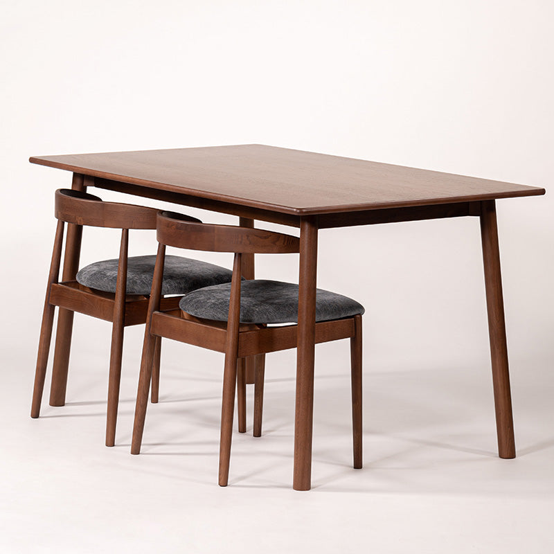 【2脚セット】背面の曲線美が美しいダイニングチェア お掃除ロボット対応