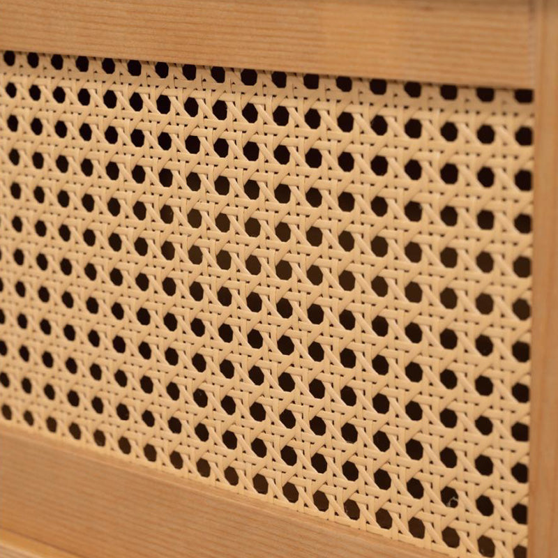 【開梱設置配送】かごめ編みをアクセントに目を引くフォルムに仕上げた ローボード