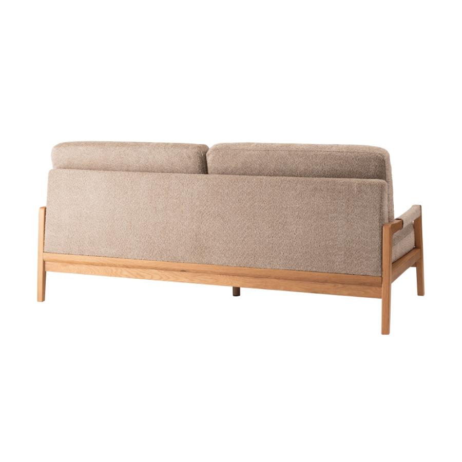 【開梱設置配送】3人掛けソファ 人気のブークレ生地を使用