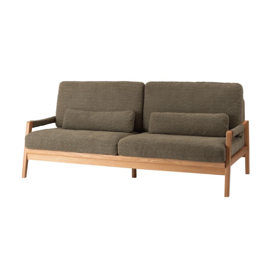 【開梱設置配送】3人掛けソファ 人気のブークレ生地を使用