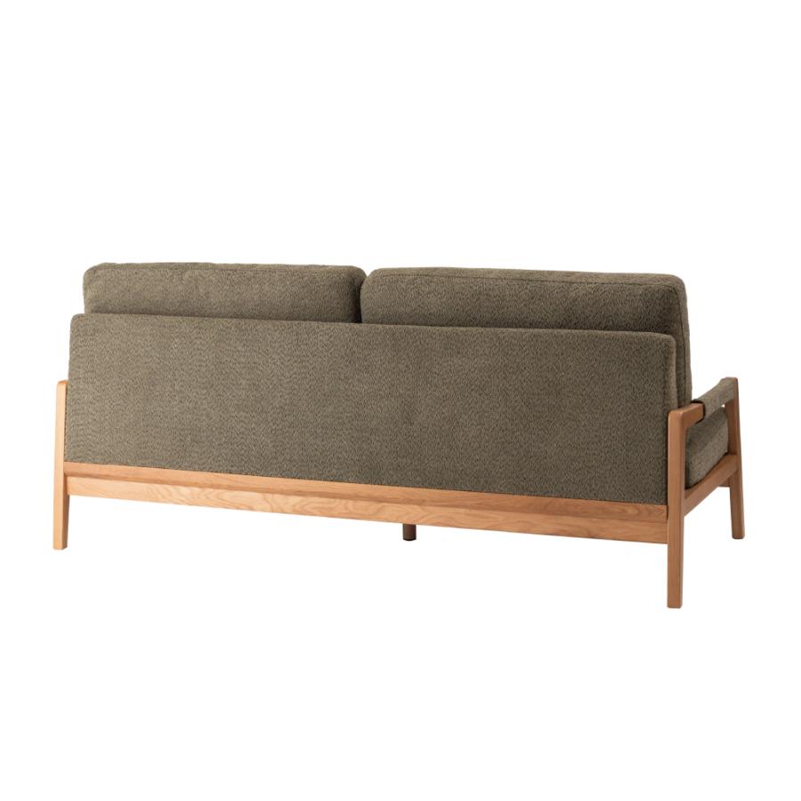 【開梱設置配送】3人掛けソファ 人気のブークレ生地を使用