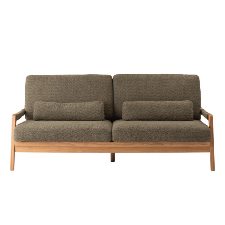 【開梱設置配送】3人掛けソファ 人気のブークレ生地を使用