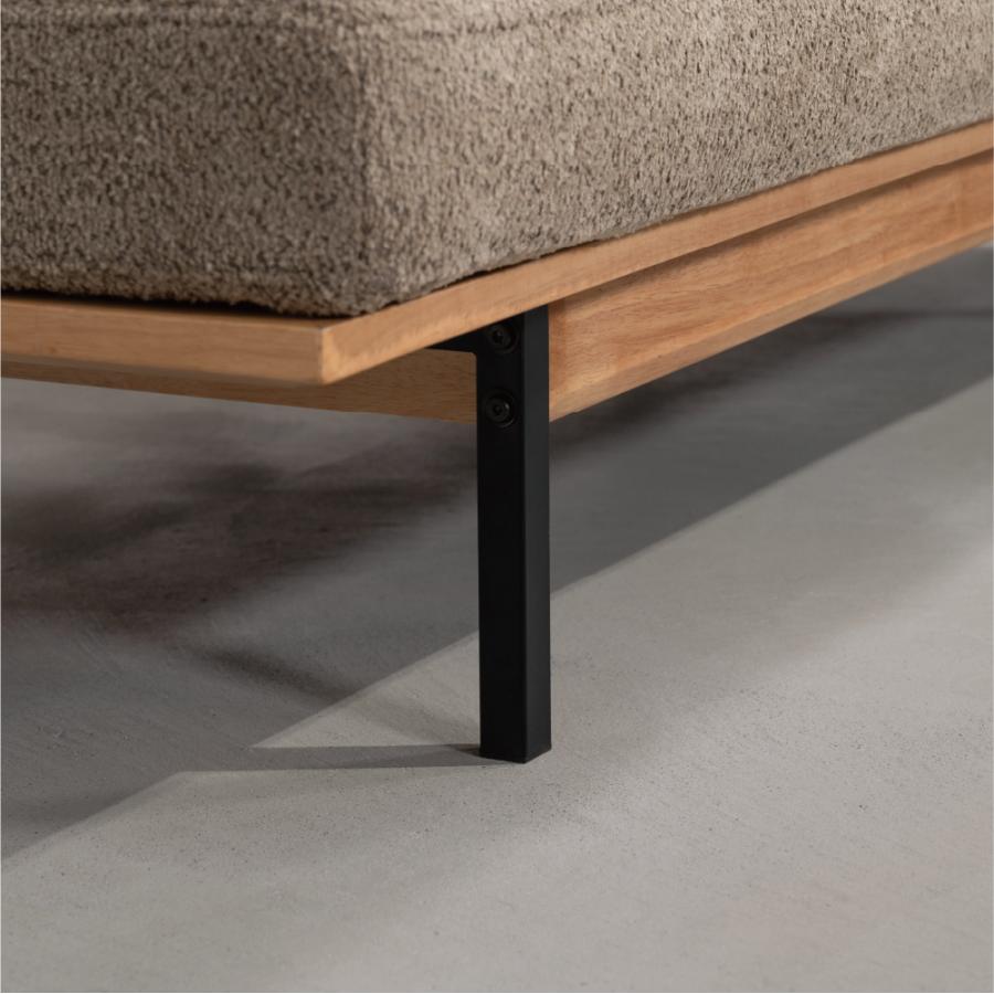 【開梱設置配送】3人掛けソファ アームレスで多彩なくつろぎ方が楽しめるブークレ生地ソファ