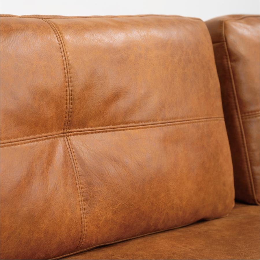 【開梱設置配送】3人掛けソファ ヴィンテージ感漂う天然木とアイアンのアームレスソファ