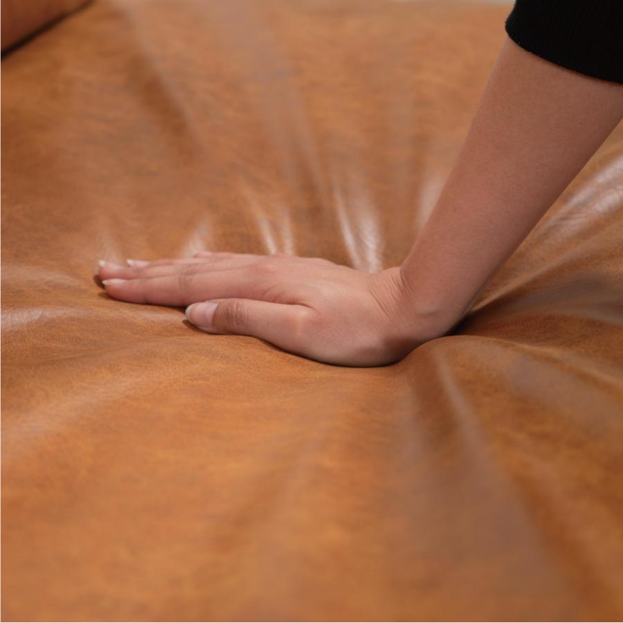 【開梱設置配送】3人掛けソファ ヴィンテージ感漂う天然木とアイアンのアームレスソファ