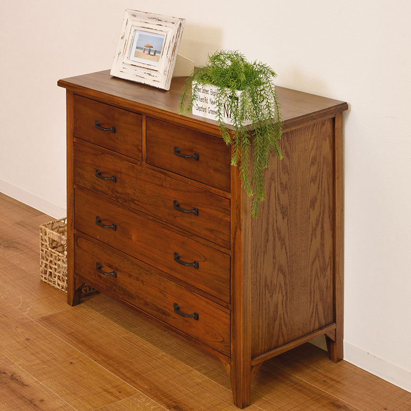 ミンディ材の風合いを楽しむ 4段チェスト