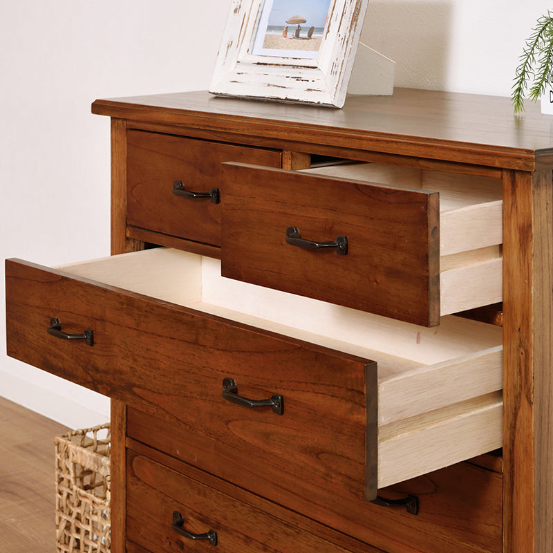 ミンディ材の風合いを楽しむ 4段チェスト