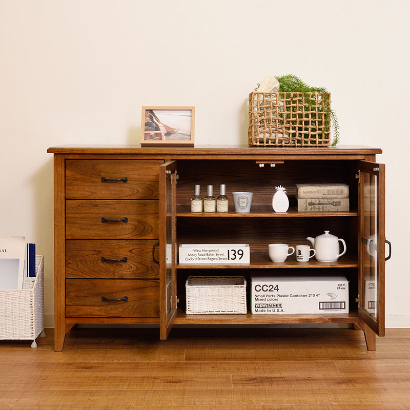 ミンディ材の風合いを楽しむ キャビネット