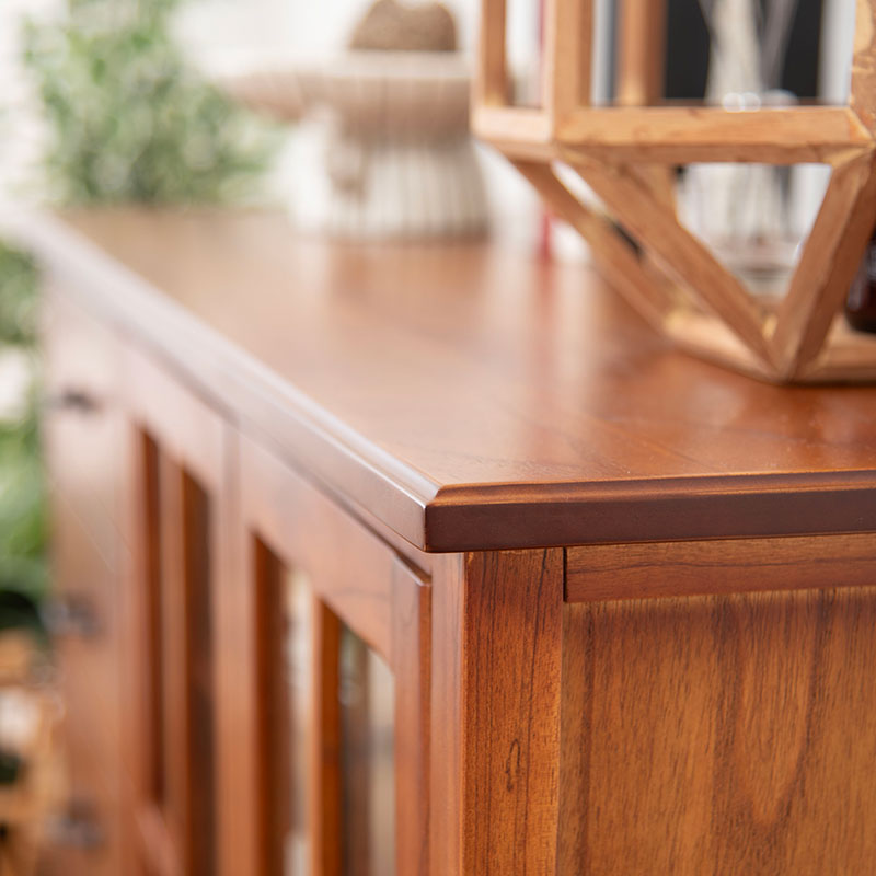 ミンディ材の風合いを楽しむ キャビネット