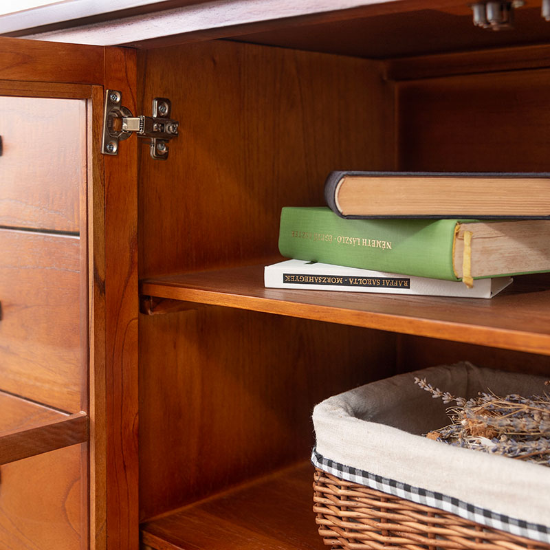 ミンディ材の風合いを楽しむ キャビネット