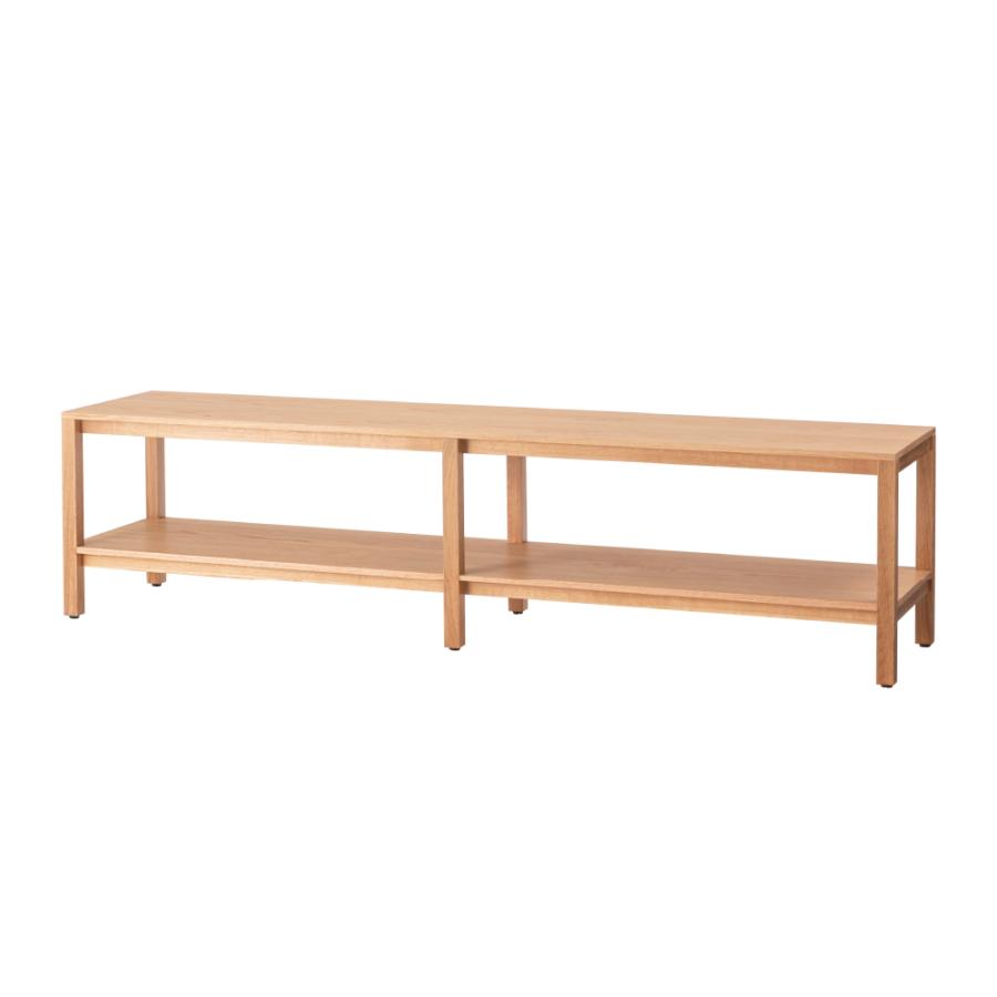 シンプルでスクエアなデザインのローボード