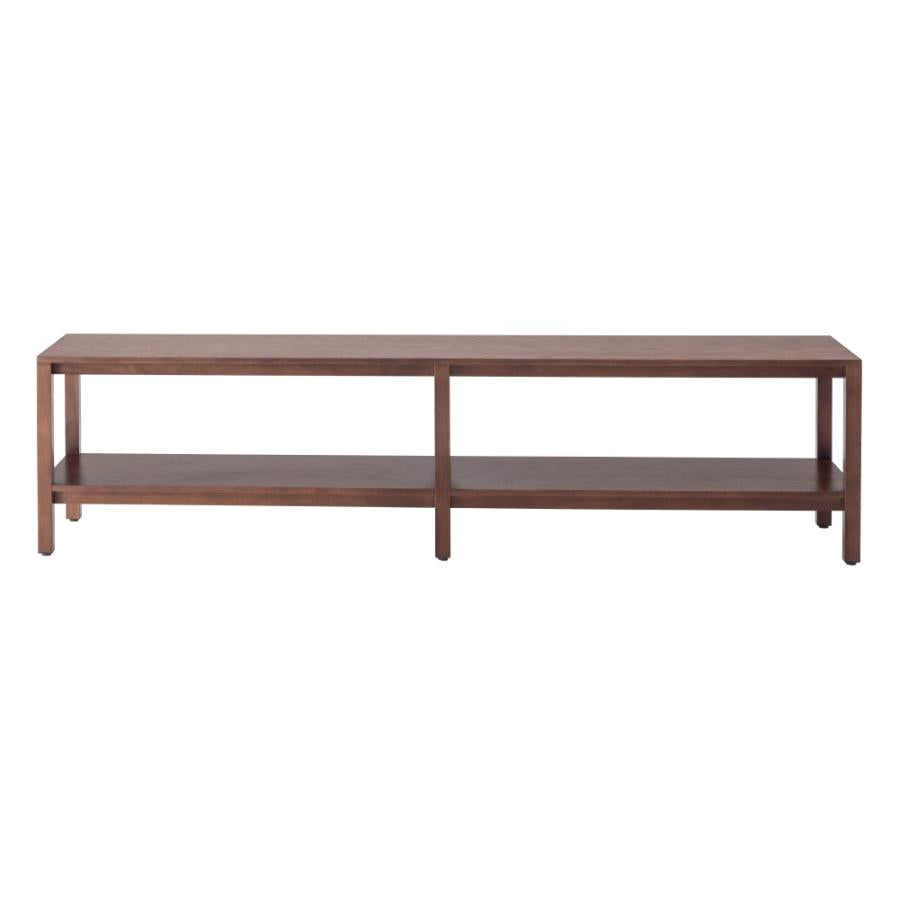 シンプルでスクエアなデザインのローボード