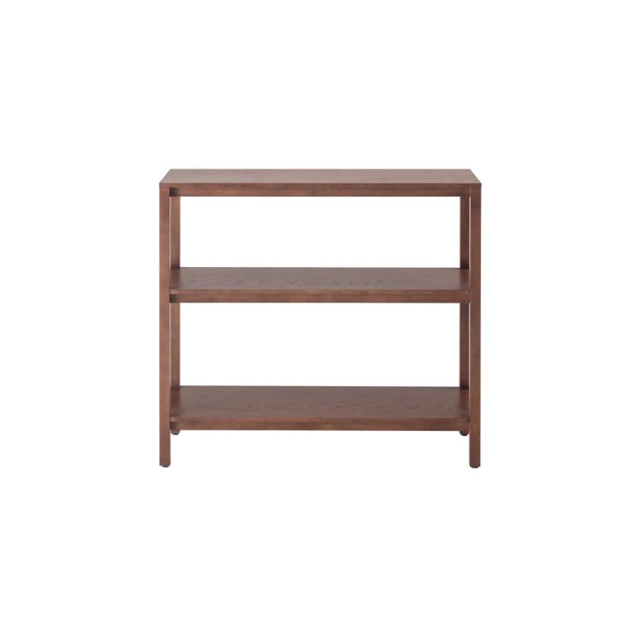 シンプルでスクエアなデザインのオープンシェルフ 幅90cm