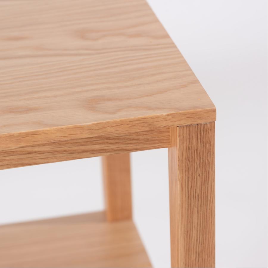 シンプルでスクエアなデザインのオープンシェルフ 幅90cm