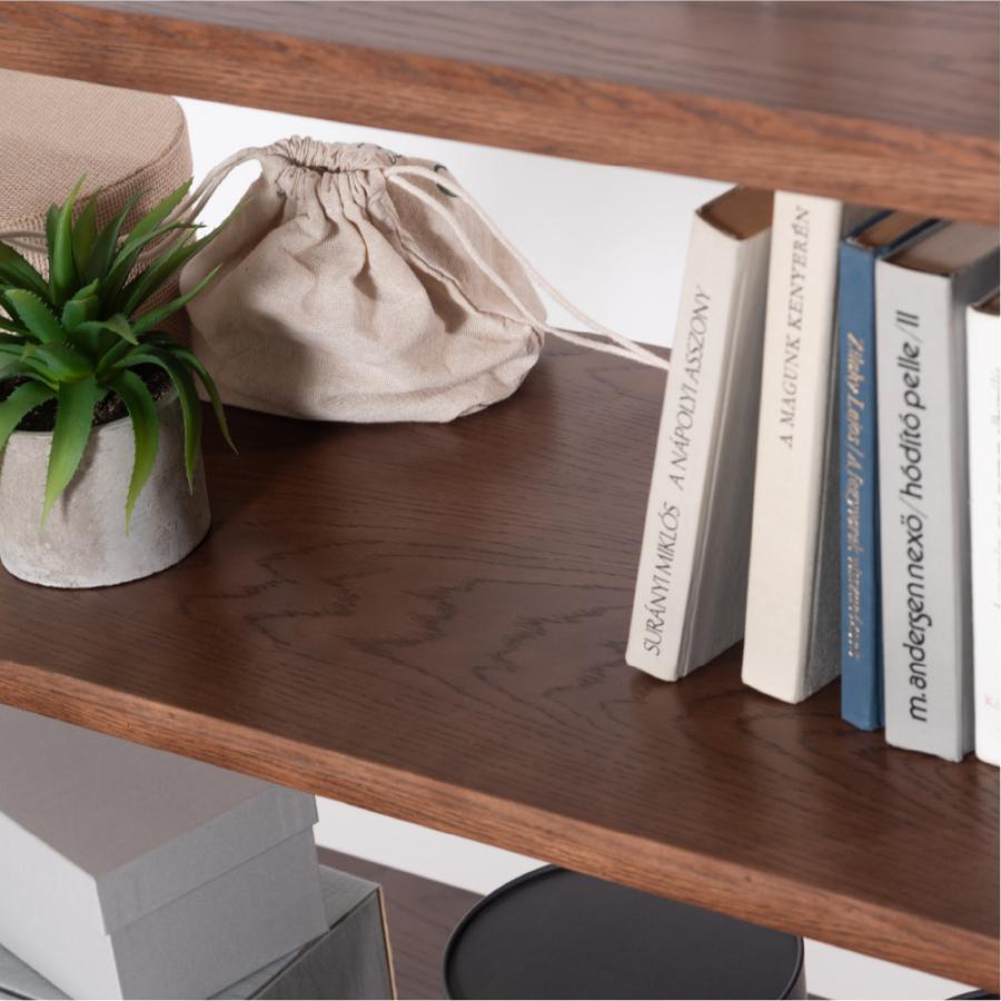 シンプルでスクエアなデザインのオープンシェルフ 幅90cm