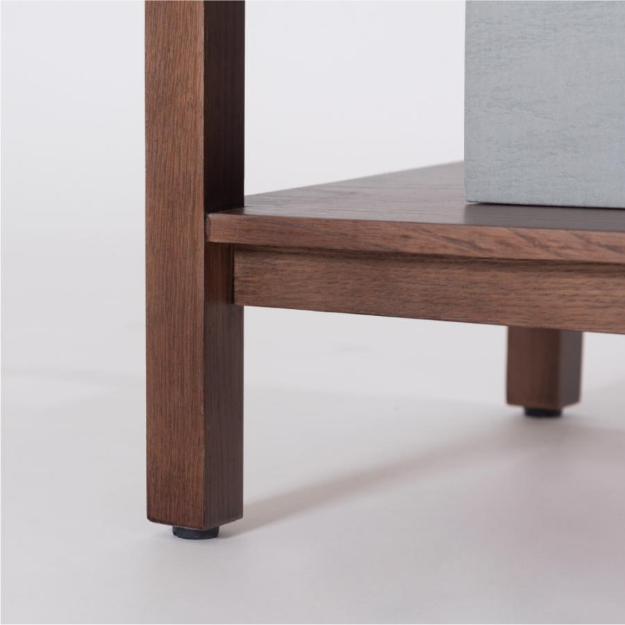 シンプルでスクエアなデザインのオープンシェルフ 幅90cm