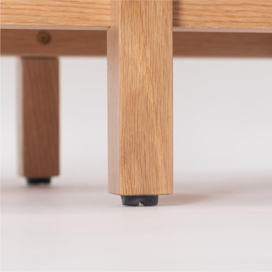 シンプルでスクエアなデザインのオープンシェルフ 幅120cm