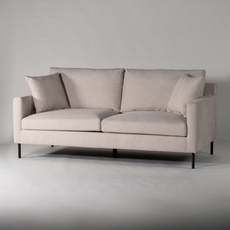 【開梱設置配送】シンプルでスタンダードなフォルムの2人掛けソファ