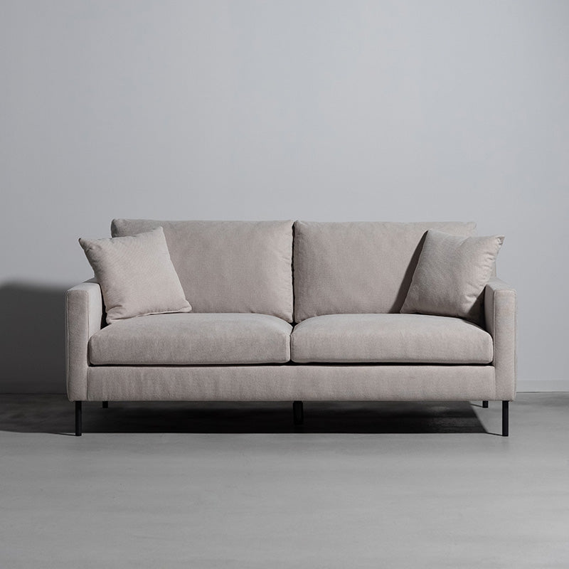 【開梱設置配送】シンプルでスタンダードなフォルムの2人掛けソファ