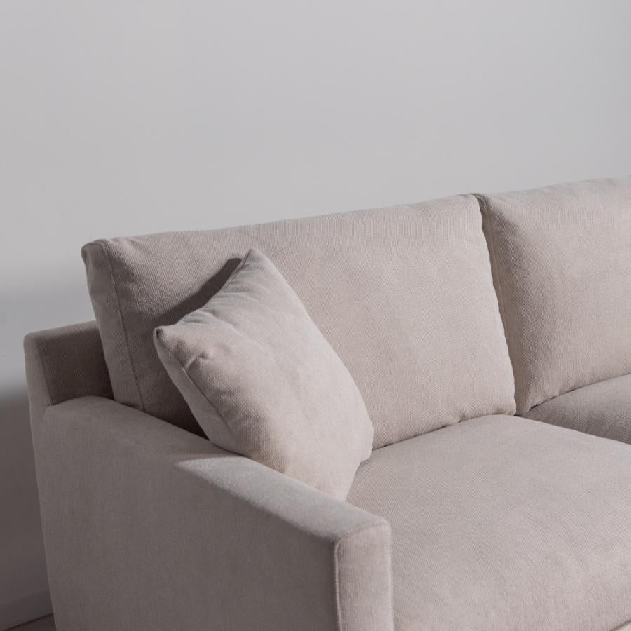 【開梱設置配送】シンプルでスタンダードなフォルムの2人掛けソファ