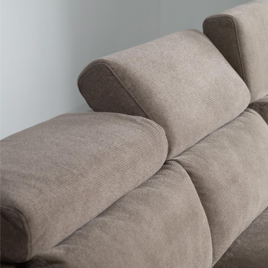 【開梱設置配送】カウチソファ リクライニング機能付きヘッドレスト カウチ左タイプ