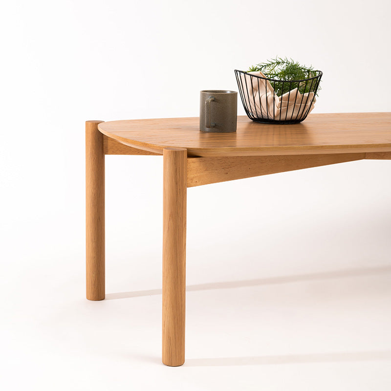 リビングテーブル 角を落とし丸みを帯びたフォルム センターテーブル