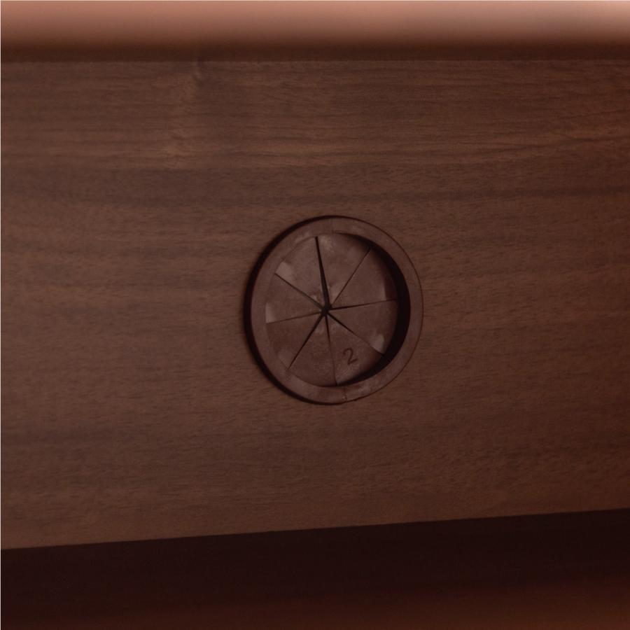 【開梱設置配送】ローボード 天然木の木目を生かしたデザインと石目調の引き出しがアクセント