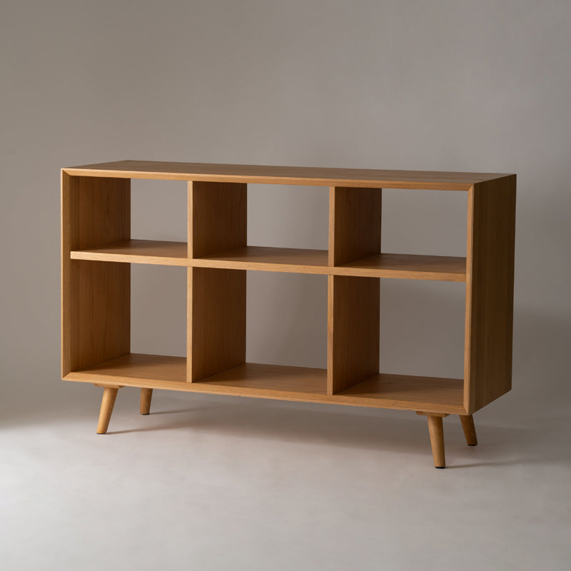 シェルフ 幅120cm 天然木の美しさで空間を格上げ。置くだけで映える収納家具