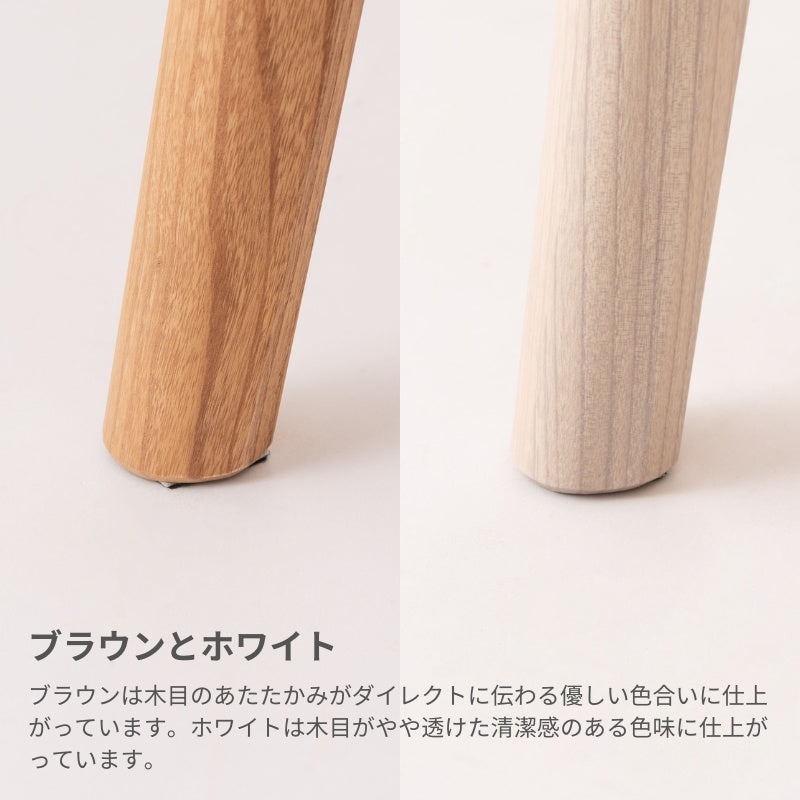 モルタル調の天板にきれいな木目が特徴のスンカイ材を組み合わせ 円形ダイニングテーブル 直径114cm 丸テーブル