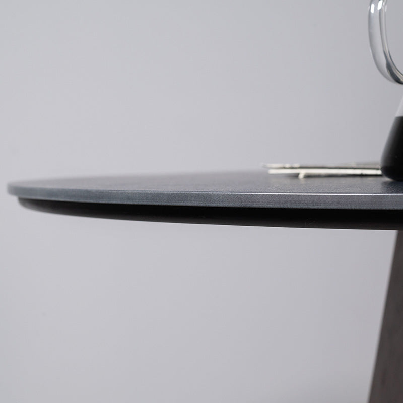 【開梱設置配送】円形ダイニングテーブル セラミック天板と多角形の脚を組み合わせた 丸テーブル