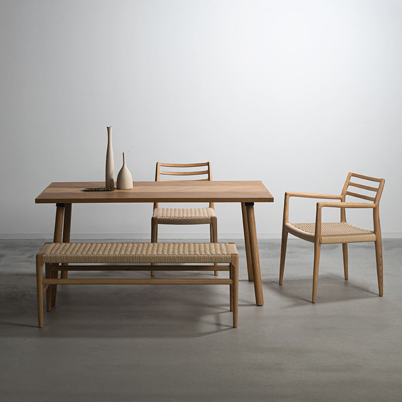 ペーパーコードを使用したアームチェア ダイニングチェア