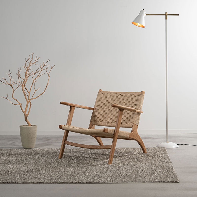 ペーパーコードを使用したラウンジチェア