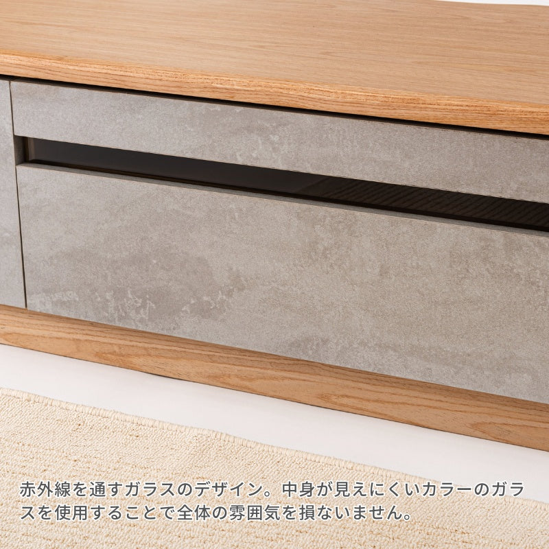 【開梱設置配送】直線的なラインでシンプルなフォルムのローボード テレビボード