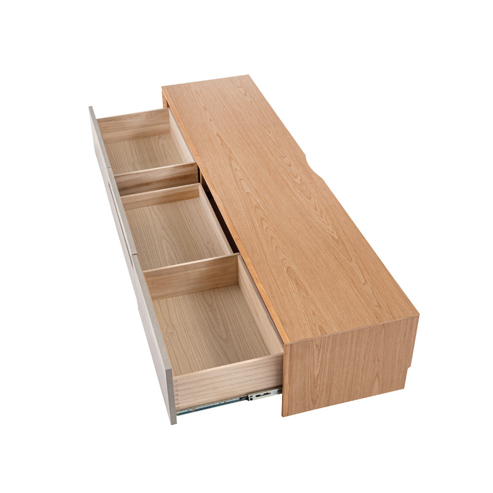 【開梱設置配送】直線的なラインでシンプルなフォルムのローボード テレビボード