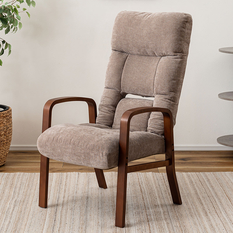 リクライニング機能で自分にぴったりのチェアに調整が可能な高座椅子