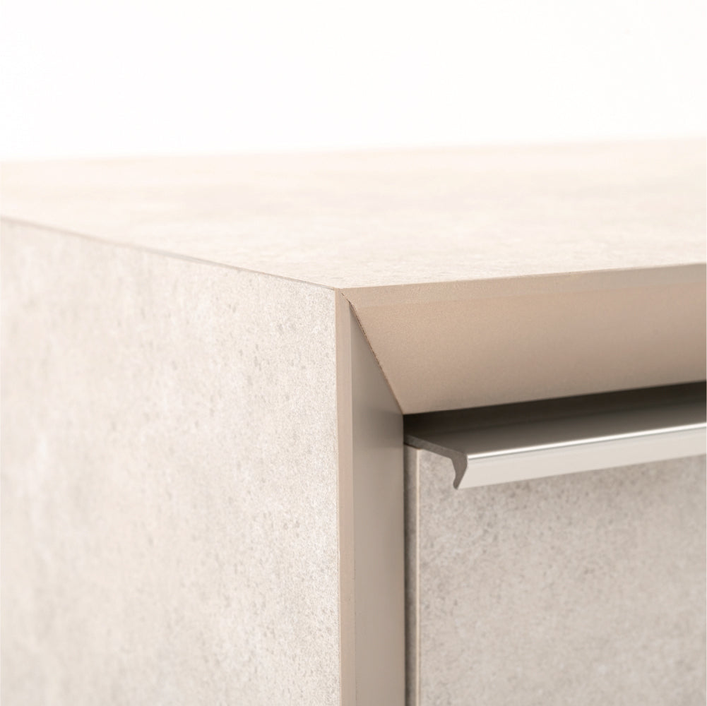 【開梱設置配送】モルタル調の石目柄を施したるローボード