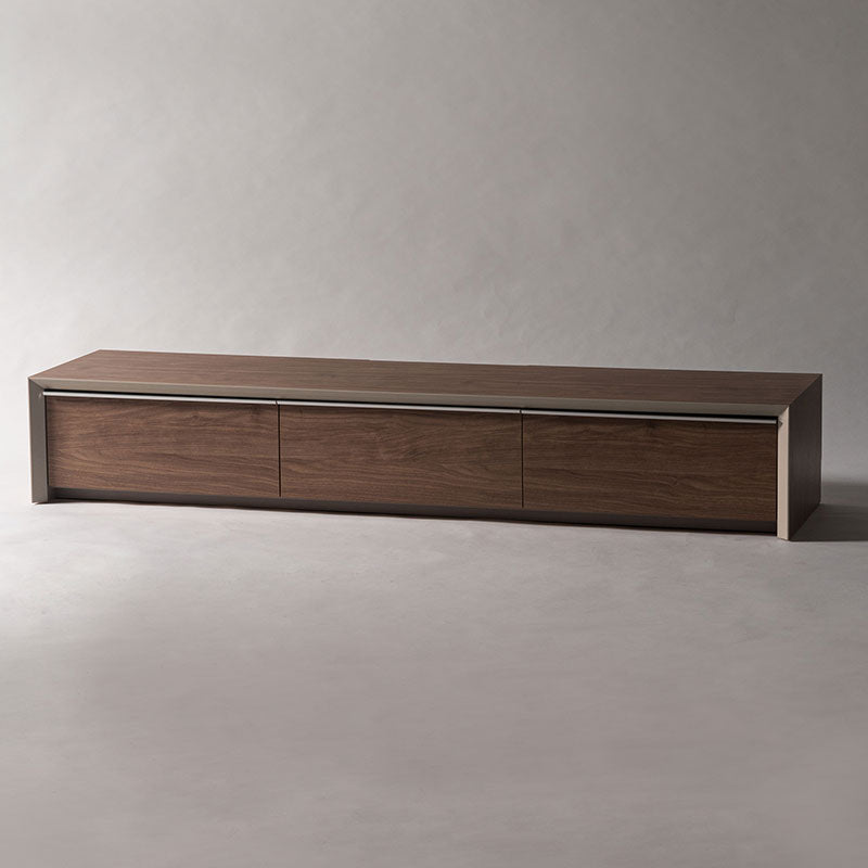 【開梱設置配送】モルタル調の石目柄を施したるローボード