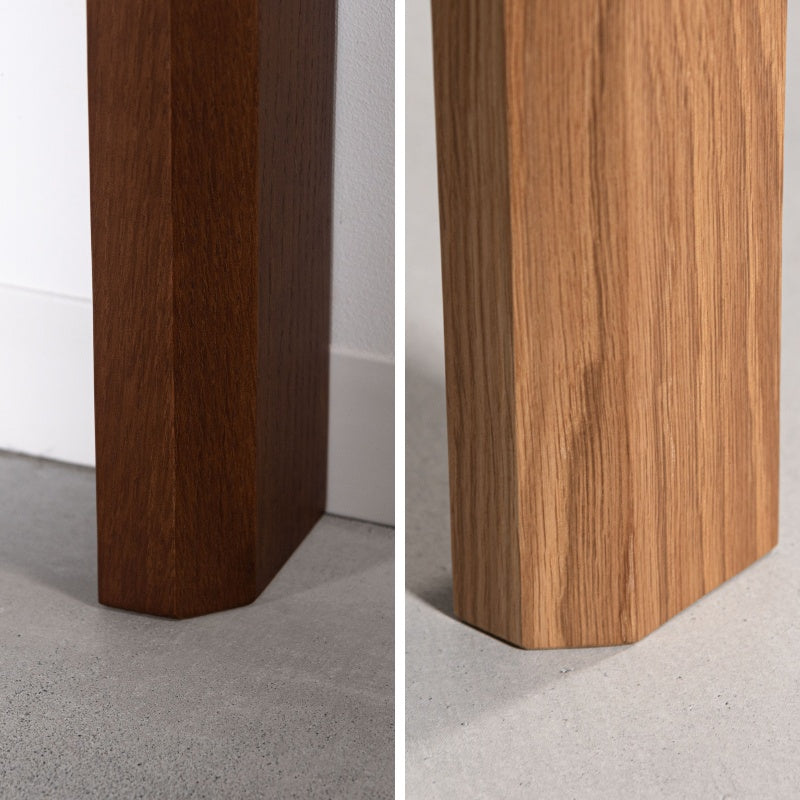 【開梱設置配送】ダイニングテーブル オークの木目を活かしたフレームと石目調の天板