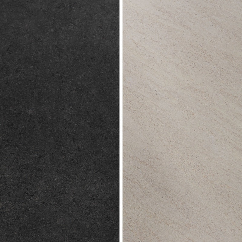 【開梱設置配送】ダイニングテーブル オークの木目を活かしたフレームと石目調の天板