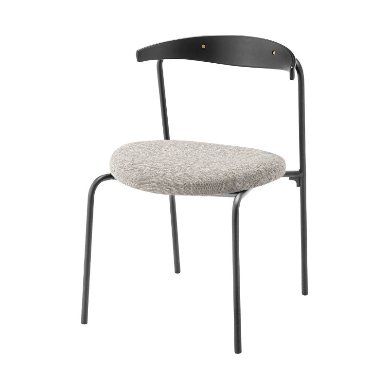 ダイニングチェア 天然木背もたれと布座面で上質なくつろぎを演出