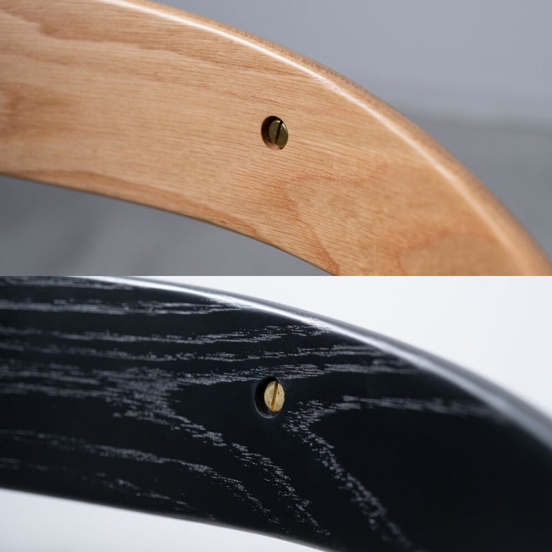 ダイニングチェア 天然木背もたれと布座面で上質なくつろぎを演出