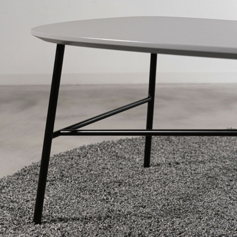 サイドテーブル 幅93cm モダンな黒脚と耐久天板でリビングをスマートに