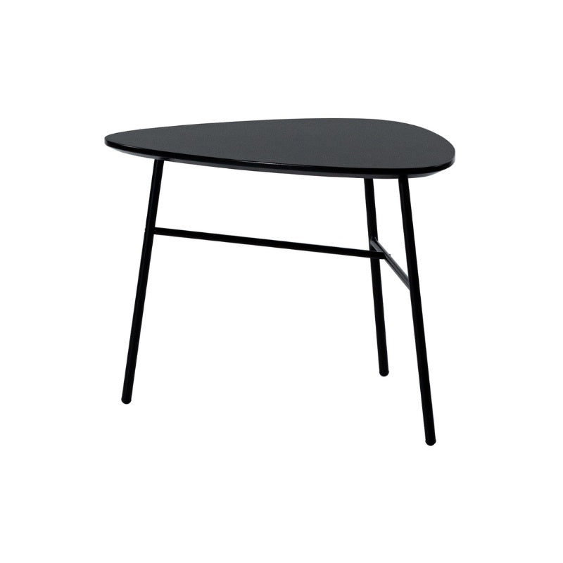 サイドテーブル 幅60cm モダンな黒脚と耐久天板でリビングをスマートに