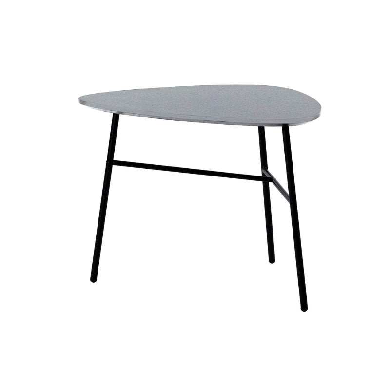 サイドテーブル 幅60cm モダンな黒脚と耐久天板でリビングをスマートに