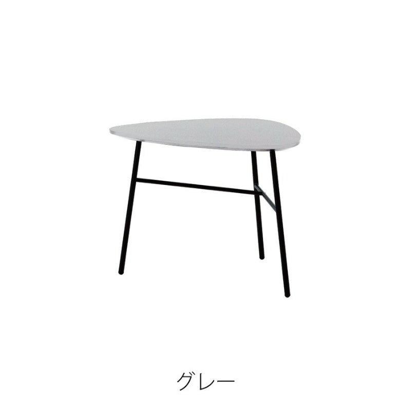 サイドテーブル 幅60cm モダンな黒脚と耐久天板でリビングをスマートに