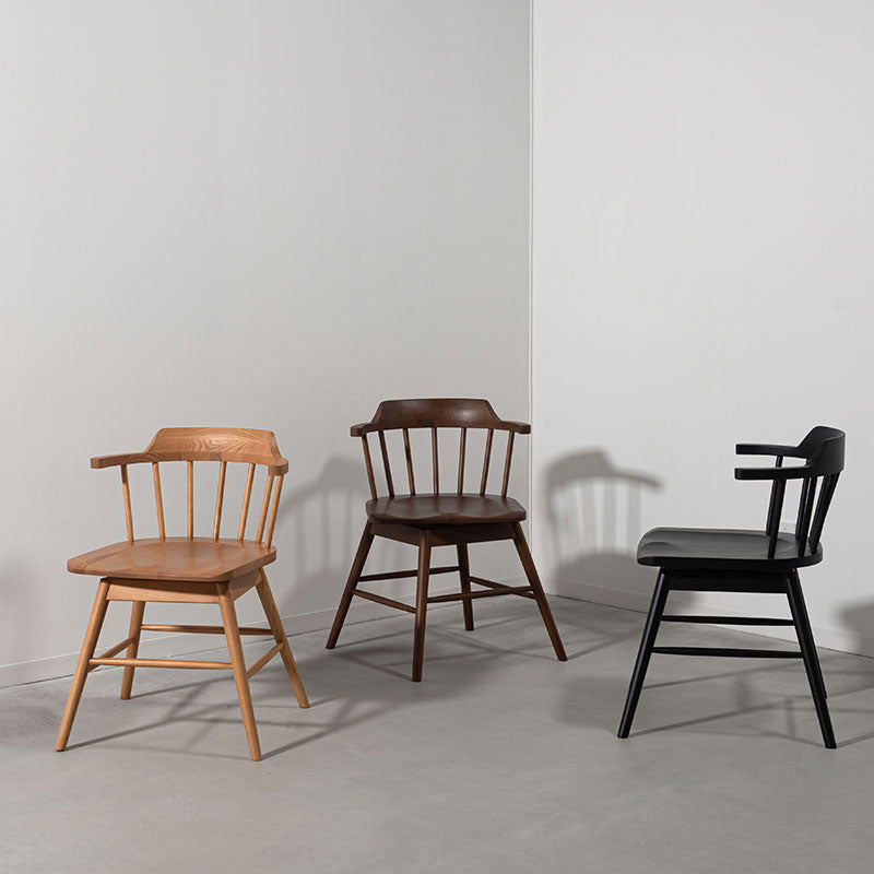 ウィンザーチェア 座面が360度回転するダイニングチェア