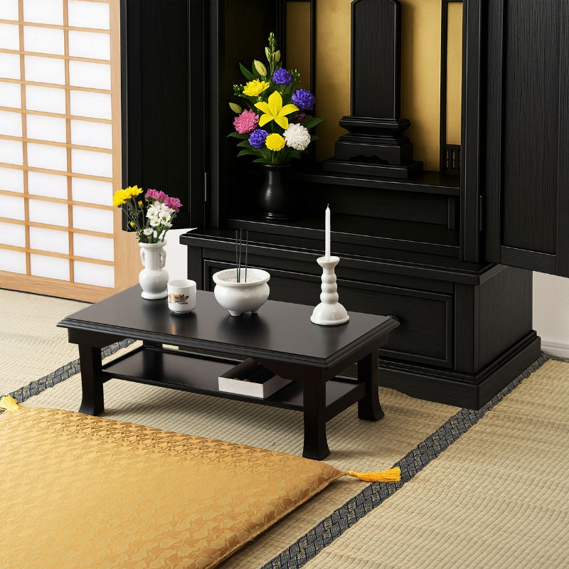 テーブル 折りたたみ式 法事・お座敷に馴染む和モダンな天然木ミニテーブル