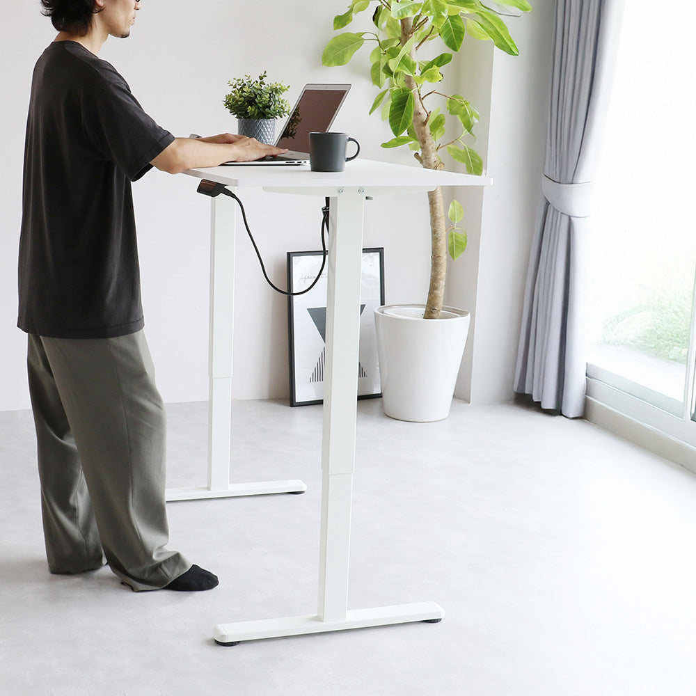 電動昇降デスク 1cm単位で高さを記憶 自分に合う高さで集中力が続く毎日を
