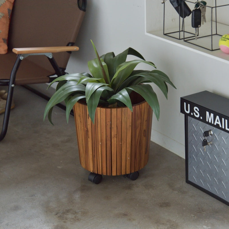観葉植物をおしゃれに飾るウッドプランター S