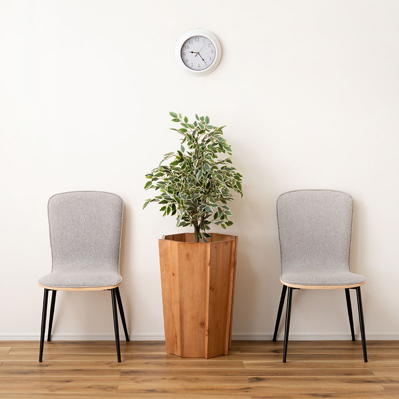 植物を鉢のまま入れるだけウッドプランターL